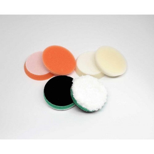 CARPRO MİNİ POLİSH PADS SET – 50MM ( PASTA + HARE +CİLA ) PED SETİ - 6 ADET
