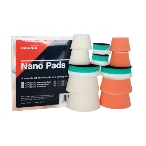 CARPRO MİNİ POLİSH PADS SET – 50MM ( PASTA + HARE +CİLA ) PED SETİ - 6 ADET