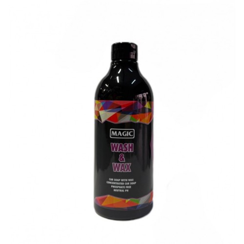MAGİC WASH & WAX - Cilalı Ph Nötr Bol Köpüklü Araç Yıkama Şampuanı – 500ml **YENİ**