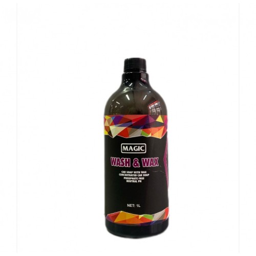 MAGİC WASH & WAX - Cilalı Ph Nötr Bol Köpüklü Araç Yıkama Şampuanı – 1 Litre **YENİ**