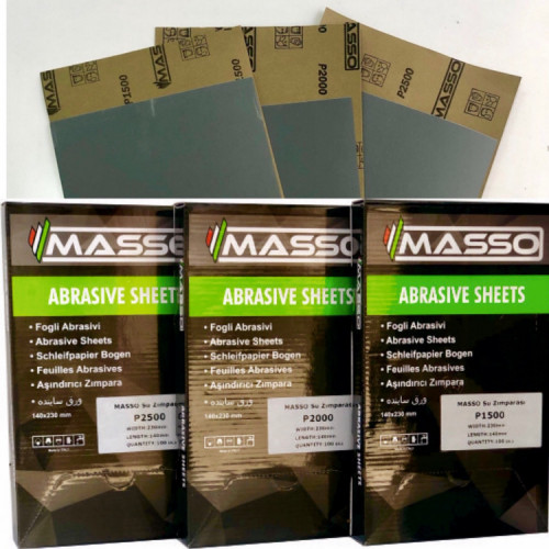 MASSO İnce Su Zımparası 2500 Kum - 100 Adet
