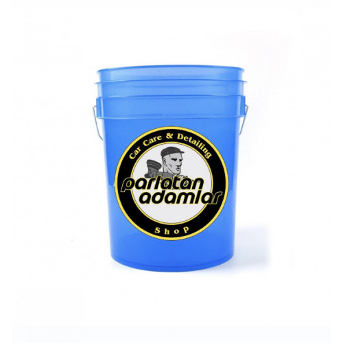 ParlatanAdamlar Heavy Work Şeffaf Mavi Detaylandırma Kovası 18.9 Lt.