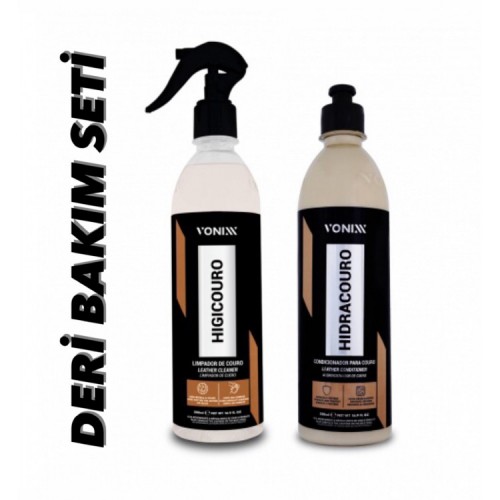 VONİXX DERİ BAKIM SETİ ( 500ML DERİ TEMİZLEYİCİ + 500ML DERİ BAKIM KREMİ )